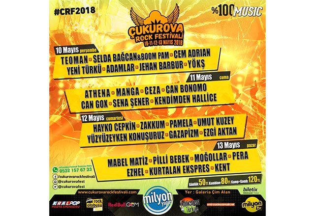 Çukurova Rock Festivali 2018