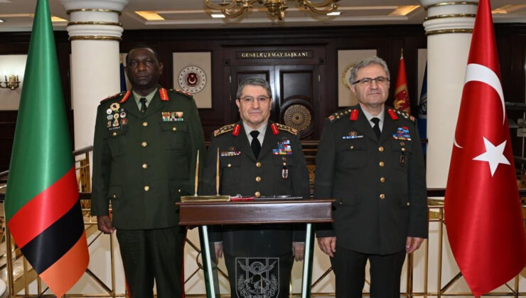 Genelkurmay Başkanı Bayraktaroğlu, Zambiya Kara Kuvvetleri Kumandanı Zyeele ile görüştü