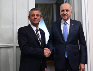 TBMM Başkanı Kurtulmuş, Özgür ÖZel’i kabul etti