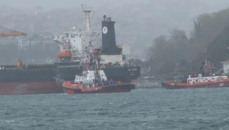İstanbul Boğazı’nda arıza yapan gemi kurtarıldı