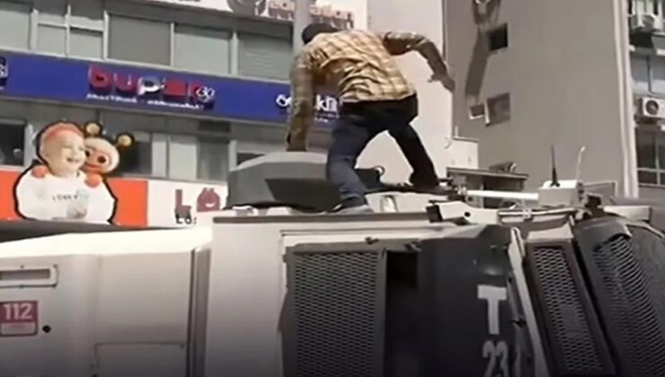 İzmir’de TOMA’ya ziyan veren okul müdür yardımcısı vazifeden uzaklaştırıldı