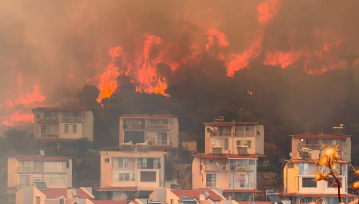 İzmir Dikili’deki yangın denetim altına alındı
